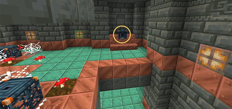 2層の試練室に生成された宝物庫。2階に生成されている。