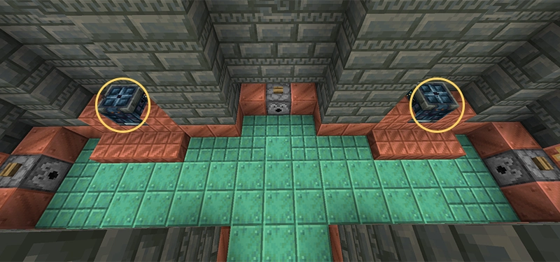 2層の試練室に生成された宝物庫。1階に生成されている。