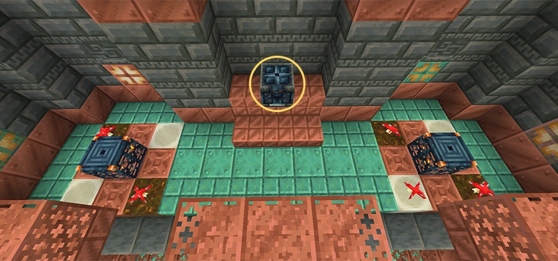 2層の試練室に生成された宝物庫。4階に生成されている。