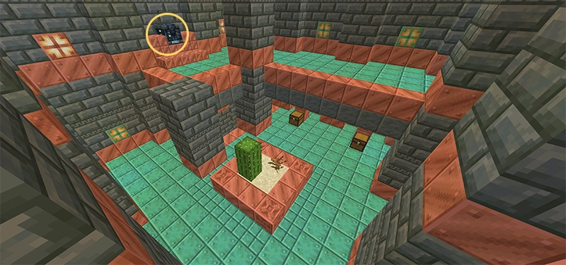 サボテンの生えている玄関の宝物庫。